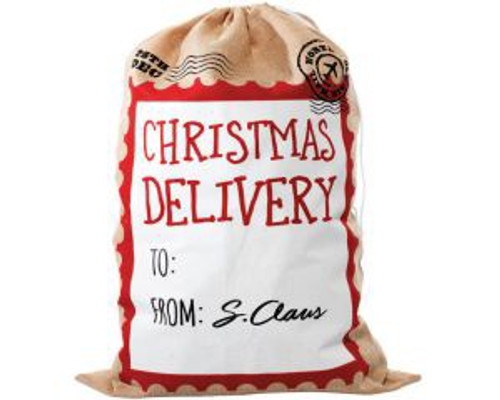 Xmas Delivery Sack - Hessian