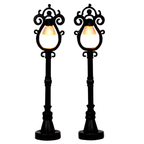Parisian Street Lamp, Set of 2 B/O Parisian Street Lamp, Set of 2 B/O