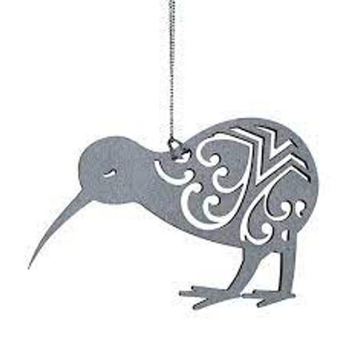 Wooden Silver Kiwi Hanger