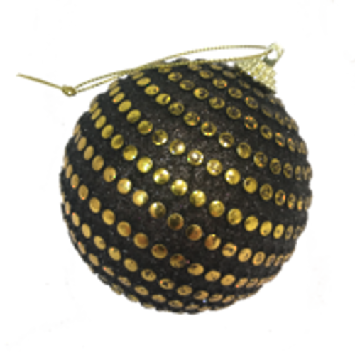 Black Onion with Gold Dots Hanger