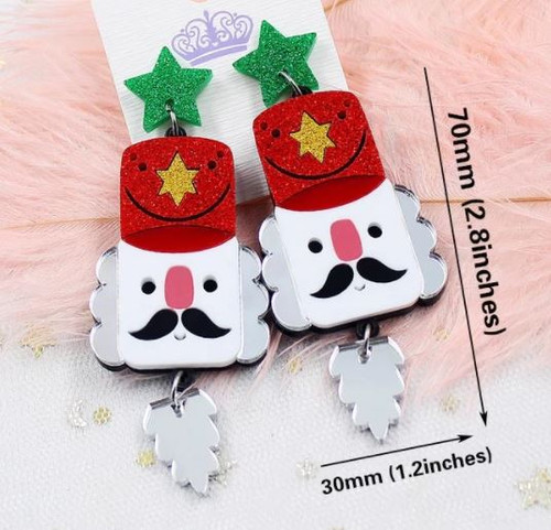 Sparkly Nutcracker Earrings - Studs