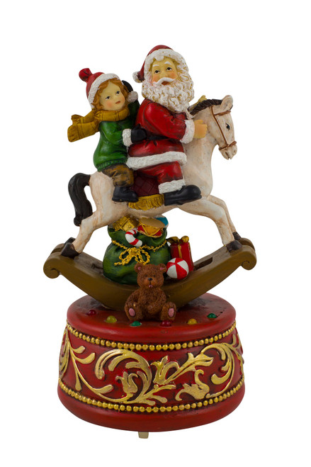 Santa on Horse Glass Dome