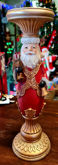 Santa Candle Holder - 38.5cm H