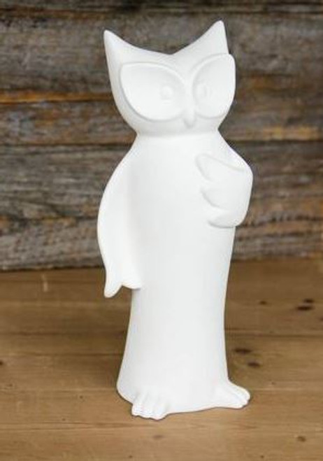 Owl White Porcelain 25.5cm
