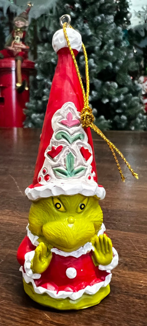 Grinch Tree Hanger - Red 10cmH