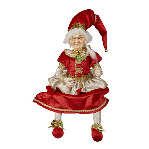 70cmH Traditional Sitting Mrs Claus