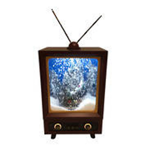 42cm H Snowing TV