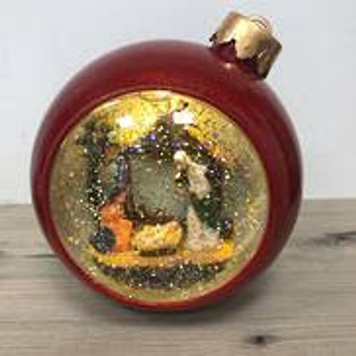 LED Nativity Bauble