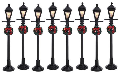 Gas Lantern Street Lamp, Set of 8