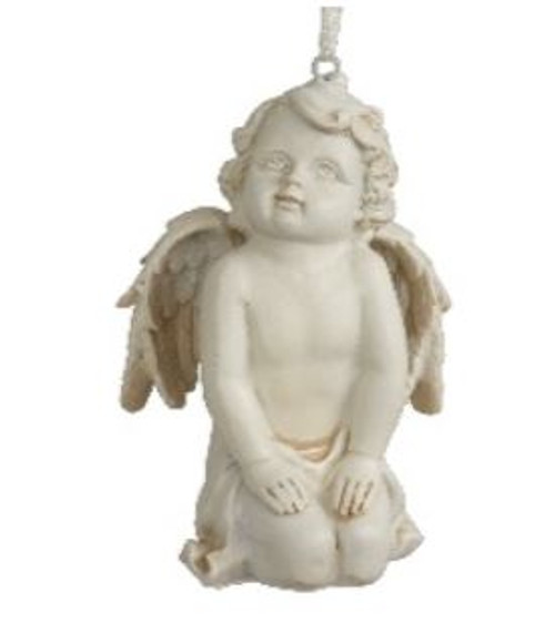 Kneeling Cherub Hanger - 9.5cmh