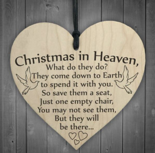 Wooden Heart - Christmas in Heaven