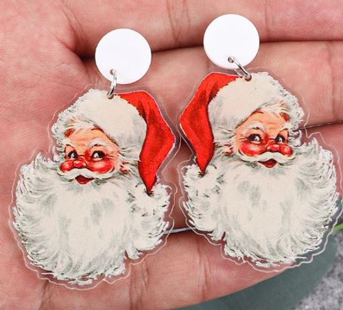 Retro Santa Claus Earrings