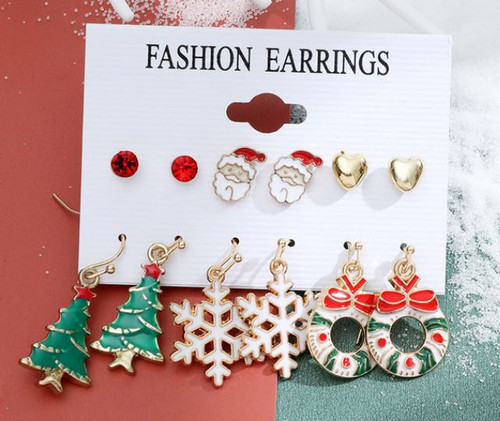 Pack of 6 Earrings / Style 1