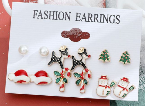 Pack of 6 Earrings / Style 2