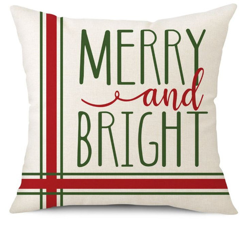 Merry and Bright Cushion Cover (no insert)