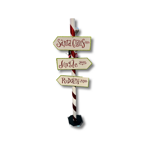 Santa Claus Lane Sign Post