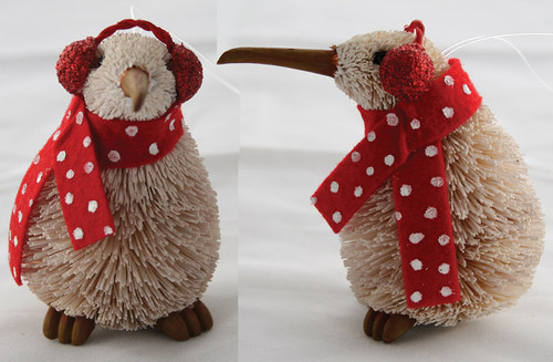 Kiwi Snowman with Earmuffs - 7.5cm