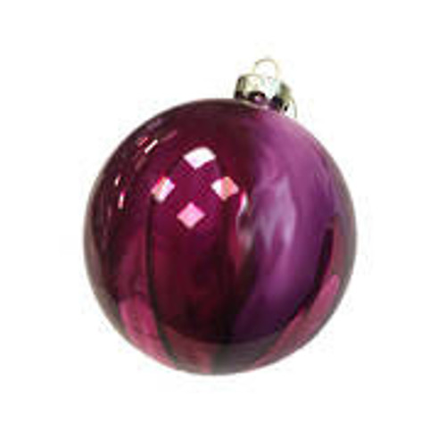 10cm D Purple/Pink Glass Ball