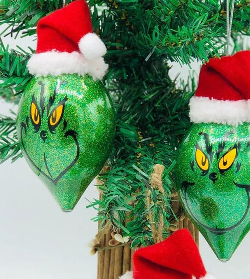 Grinch Face Bauble