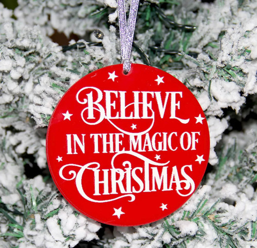 Believe in the Magic of Christmas - Red