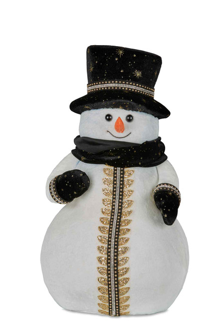 Black & White Snowman 39cmh