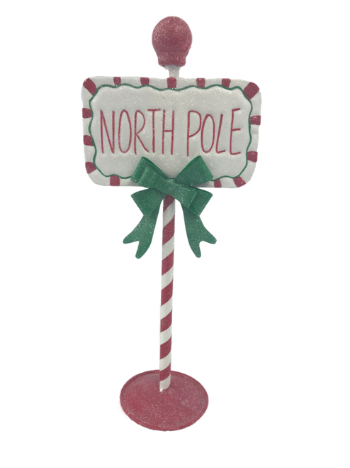 North Pole Candy Sign