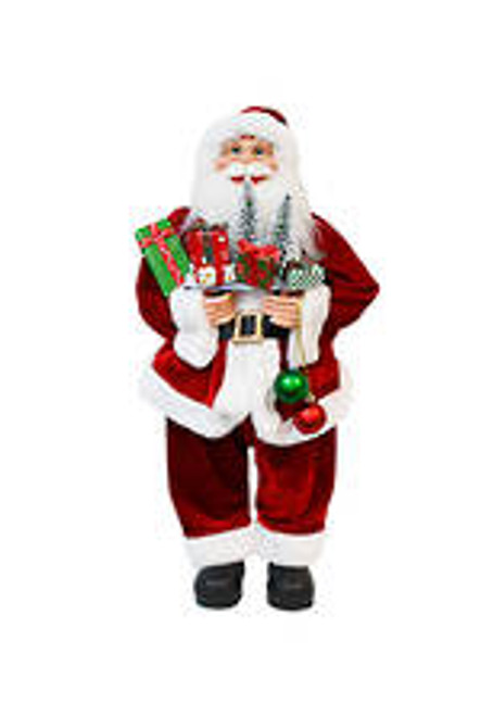 Santa with Red Suit Gifts and Baubles - 60cmH