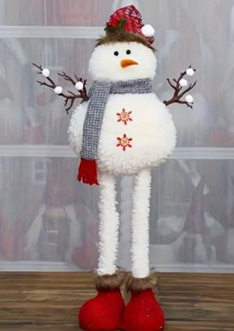 67cm Retractable Stick Plush Snowman