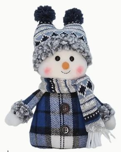 Blue Snowman with 2 Point Hat
