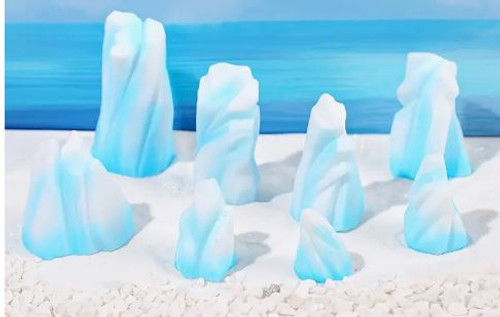 8 Pack Simulated Iceberg Landscape Figures