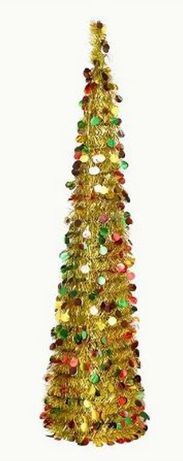 Pop-up Xmas Tree - Gold 150cm