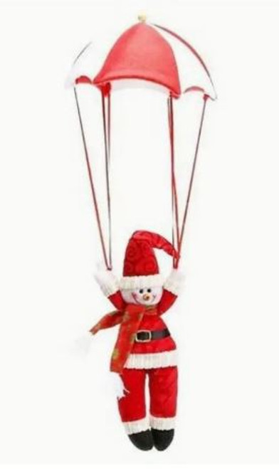 Hanging Snowman with Parachute