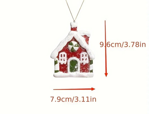 Red Resin Gingerbread House