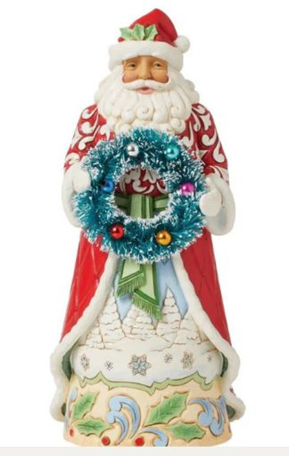 Heartwood Creek - Santa with Sisal Wreath