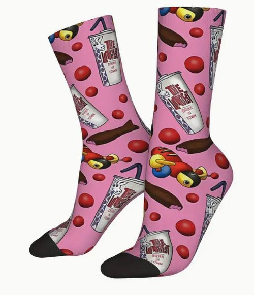 Pink Kiwiana Socks and Cushion Cover Set