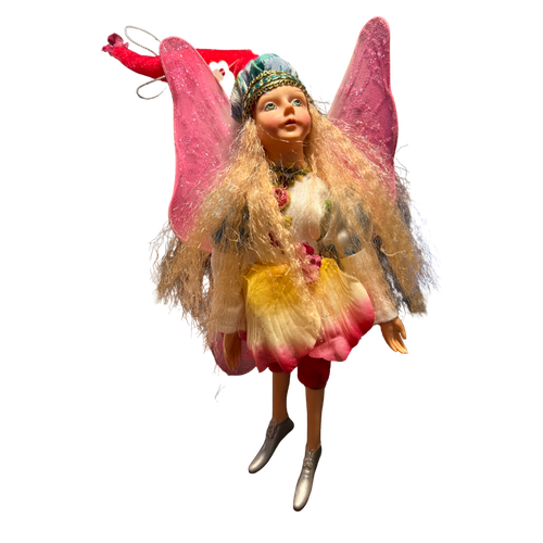 35cm Pink/Yellow/Blue Flower Fairy