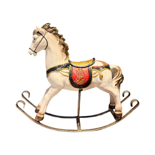 Black & Gold Rocking Horse LGE 26cm