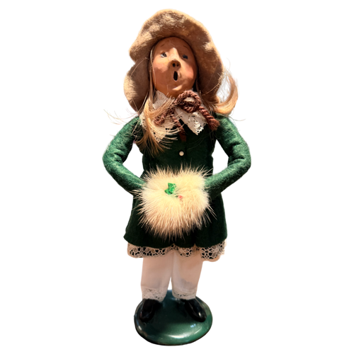 Vintage - Girl with Hat and Muff