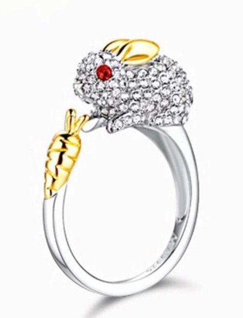 Jewelled Bunny Ring