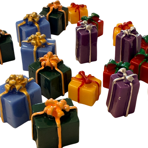 Miniature Resin Wrapped Present