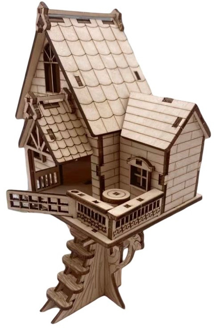 DIY 3D Wooden Miniature Treehouse