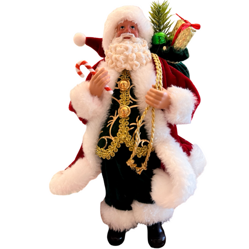 28cm Santa with Red Velvet Coat