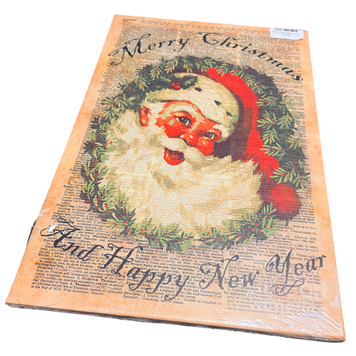 Santa Claus Framed Canvas 30cmx45cm