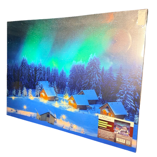 Background Lighted Canvas Northern Lights Effect