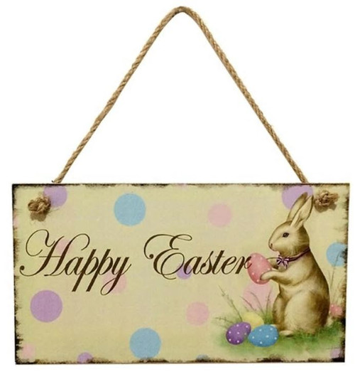 Happy Easter Sign 20cm x 11cm