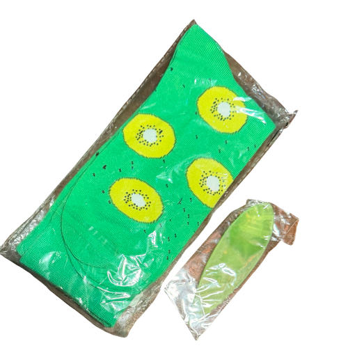 Kiwifruit Socks (OSFM) & Spoon Set