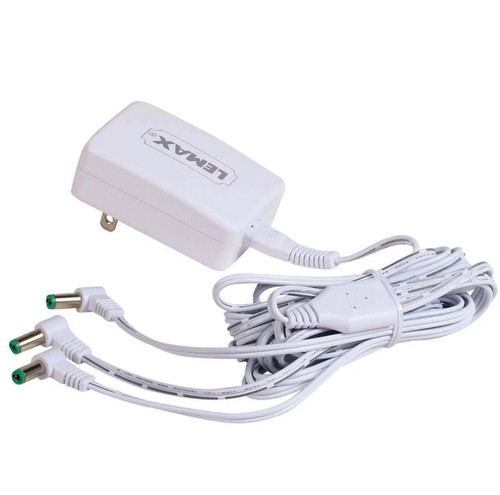 Expansion Adaptor White, 3 Jacks, L Type