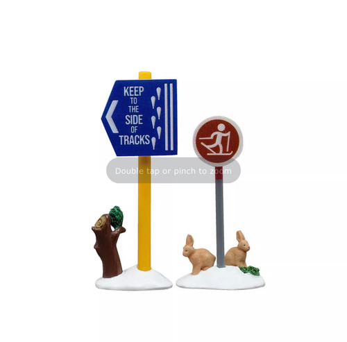 Cross Country Ski Sign, Set of 2