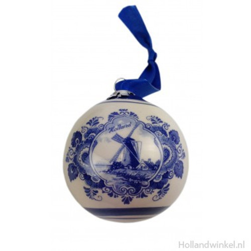 Delft Blue Windmill Bauble