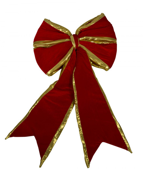 Red Bow Gold Edge 110cm L